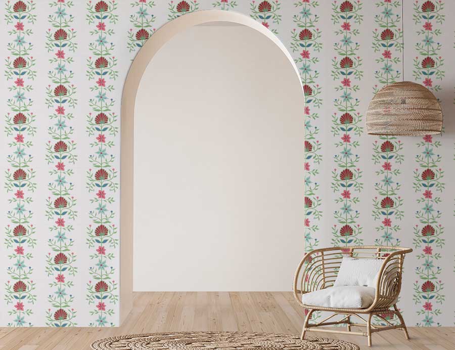Sarah Boyden Home | Lily Wallpaper Mockup
