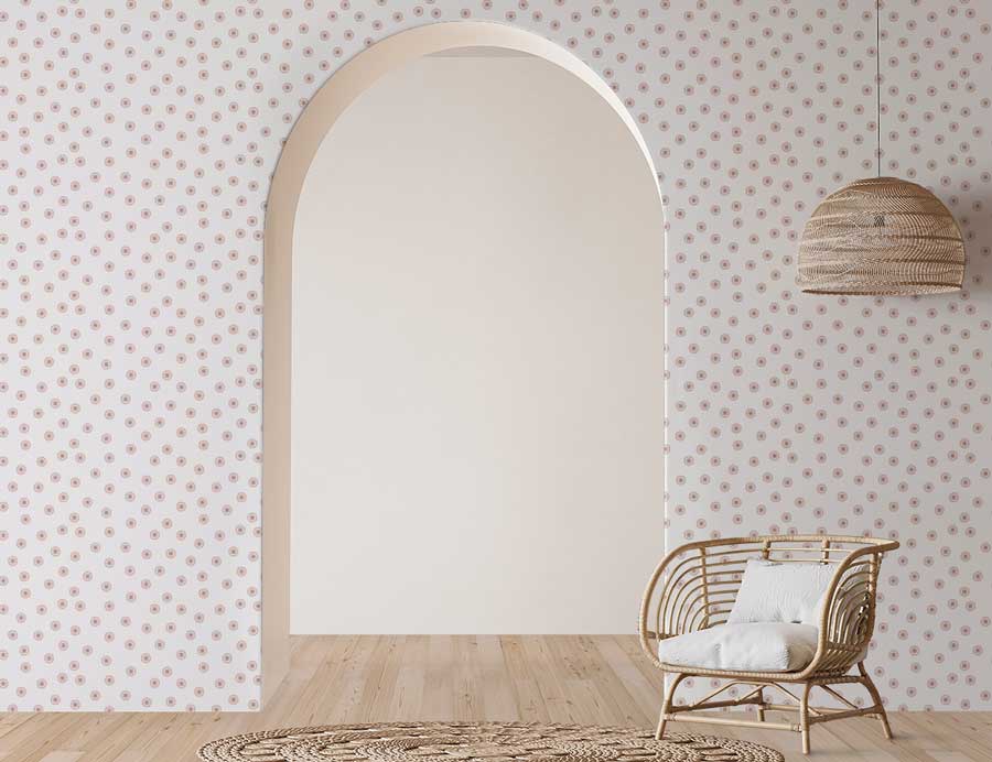 Sarah Boyden Home | Pinwheel Wallpaper Mockup